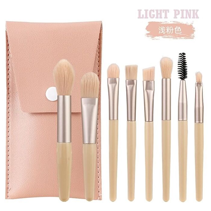 Makeup Brush Set  - 4 Colors - #Light Pink