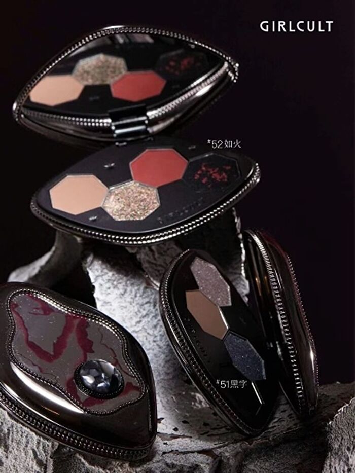 Girlcult Four Great Inventions Series Vision Eyeshadow Palette - 3 Types - 51# Black Words