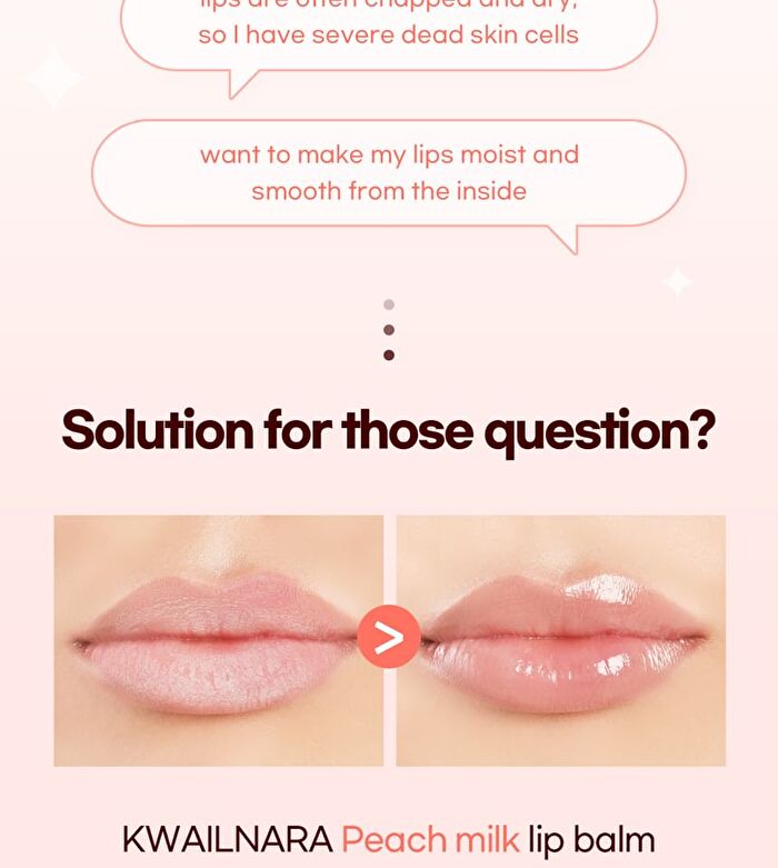 Milk Lip Balm - 2 Types - Peach Milk