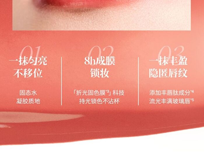 Glossy Rouge Mirror Lipstick (4-6) - #564 Peach Dew - 2.2g