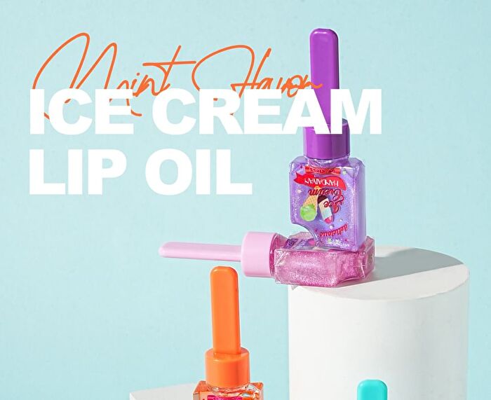 Handaiyan Ice Cream Lip Oil - 6 Colors - 1# Green (Clear) - 9ml