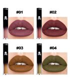 Gothic Style Matte Liquid Lipstick - 12 Colors - 08# - 3.5ml