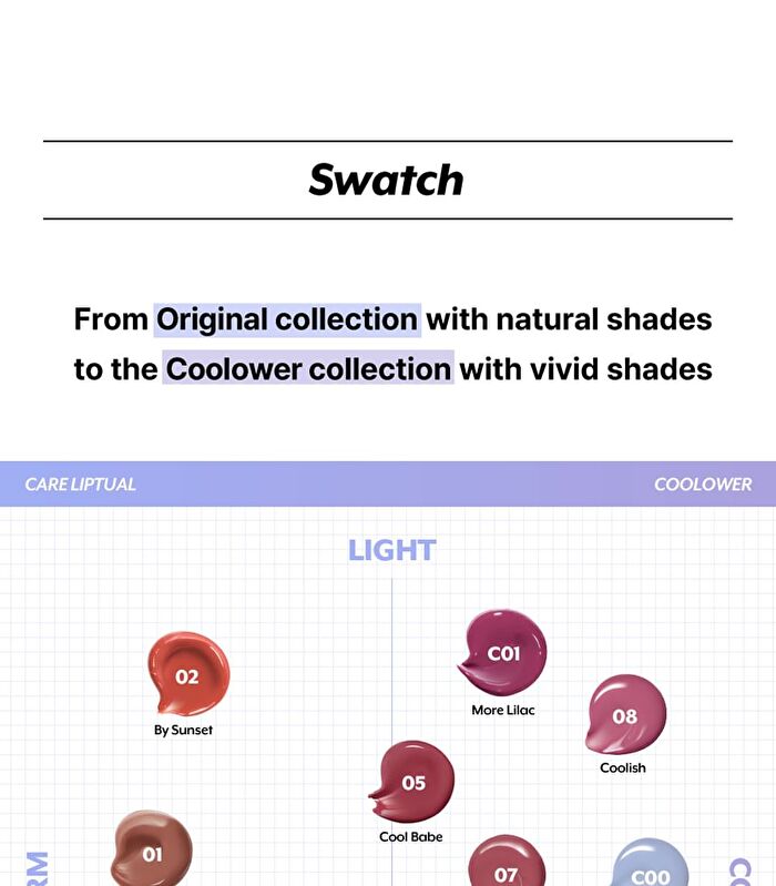 Care Liptual Coolower Collection - 4 Colors - C00 Code Name Cold