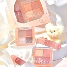 Gogo Tales Lip Gloss Eyeshadow Palette Set - 3 Type - #G01 - 2pcs