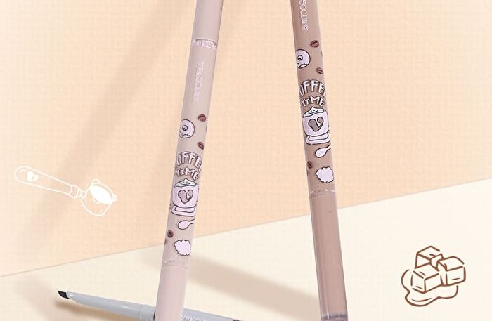 Veecci Coffee Series Dual-Ended Eyeliner - 3 Colors - S01# Soft Black - 60mg