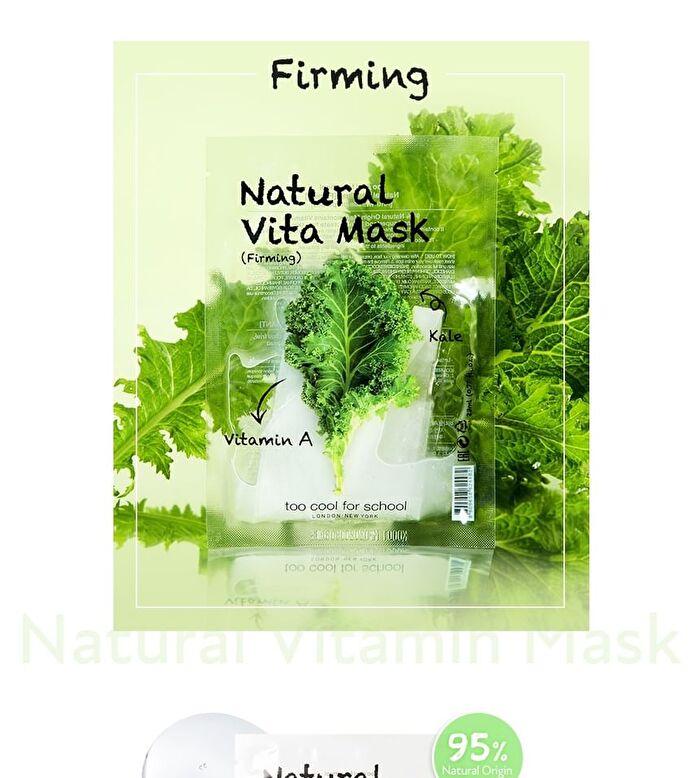 too cool for school Natural Vita Mask - 5 Types - Calming (Carrot)
