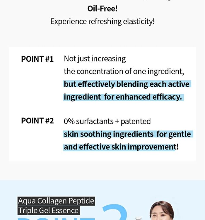 Aqua Collagen Peptide Triple Gel Essence - 50ml