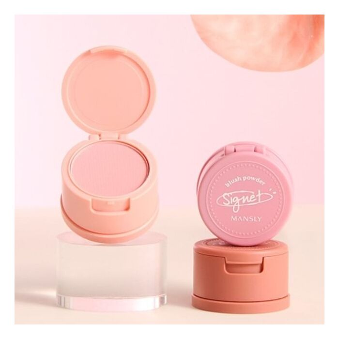 Mansly Silky Soft Matte Blusher - 3 Colors - 01# Tipsy - 3.4g