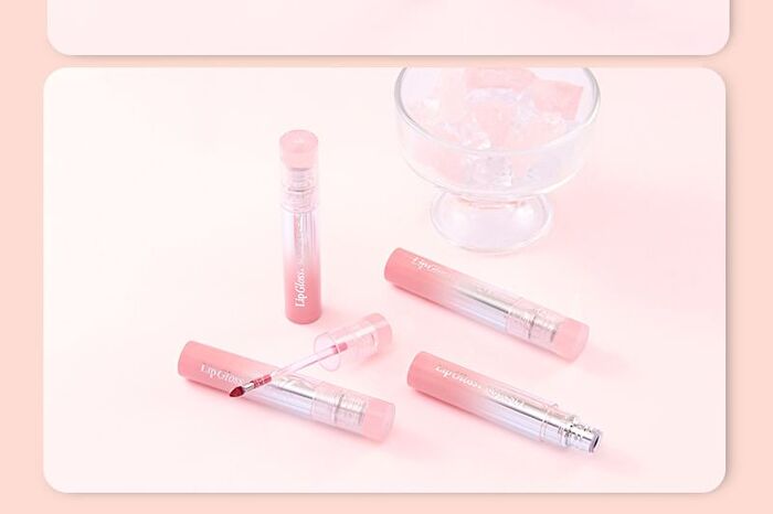 Mansly Watery Mirror Lip Gloss - 4 Colors - 631# Strawberry - 2.5g