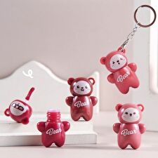 Huggable Bear Keychain Airy Mist Lip Mud - 4 Colors - B03# Wild Berry - 0.8g