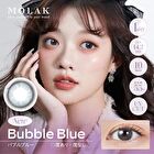Molak 1 Day Color Lens Bubble Blue 10 pcs - P-0.00 (10 pcs)