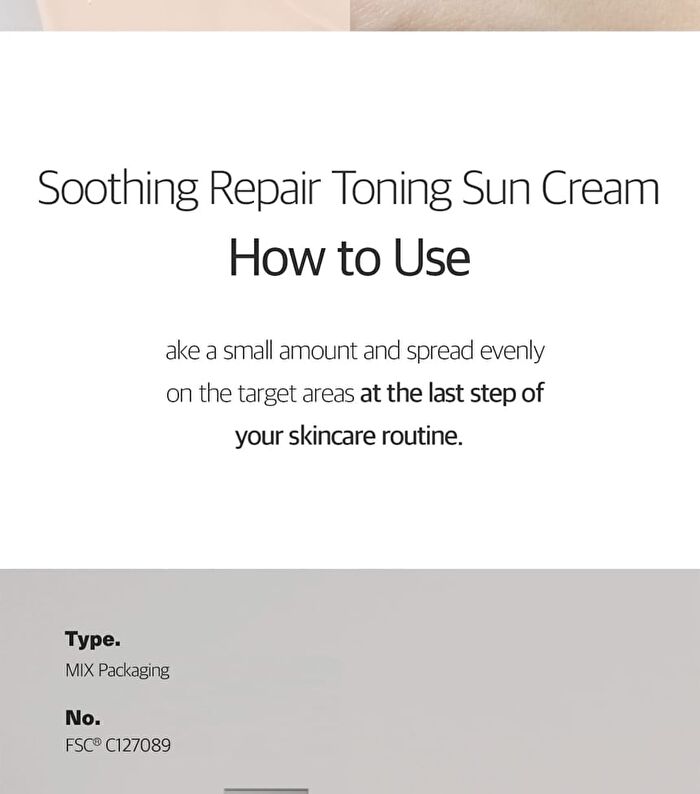 Dermafirm Soothing Repair Toning Sun Cream R4 - 40g