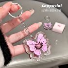 Lucky Butterfly Keychain Lip Gloss - 4 Colors - 44B# White Peach - 2g