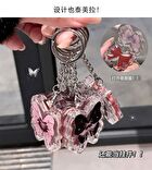Lucky Butterfly Keychain Lip Gloss - 4 Colors - 3B# Watermelon - 2g