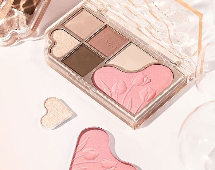 Dreamy Star Sand 6-Color Eyeshadow Palette - 3 Types - 01# Strawberry Dream - 11.2g