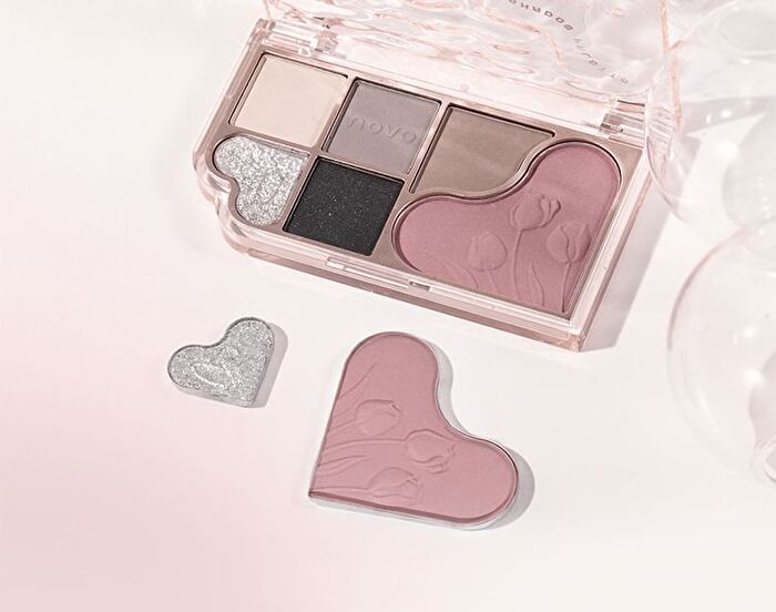 Dreamy Star Sand 6-Color Eyeshadow Palette - 3 Types - 01# Strawberry Dream - 11.2g