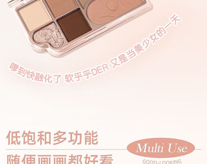 Dreamy Star Sand 6-Color Eyeshadow Palette - 3 Types - 01# Strawberry Dream - 11.2g