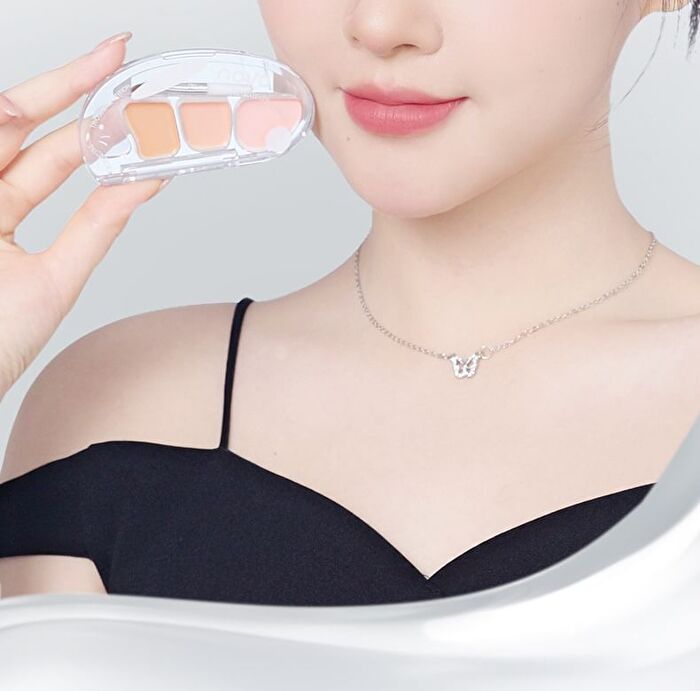Silky No Trace Triple Color Concealer Palette - 2 Types - 02# Fair - 4g