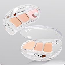 Silky No Trace Triple Color Concealer Palette - 2 Types - 02# Fair - 4g