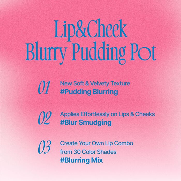 fwee Lip&Cheek Blurry Pudding Pot - 30 Colors - #MV03 Baddie