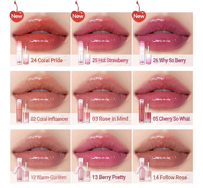 peripera Ink Mood Glowy Tint Soda Café Collection - 3 Colors - #24 Coral Pride