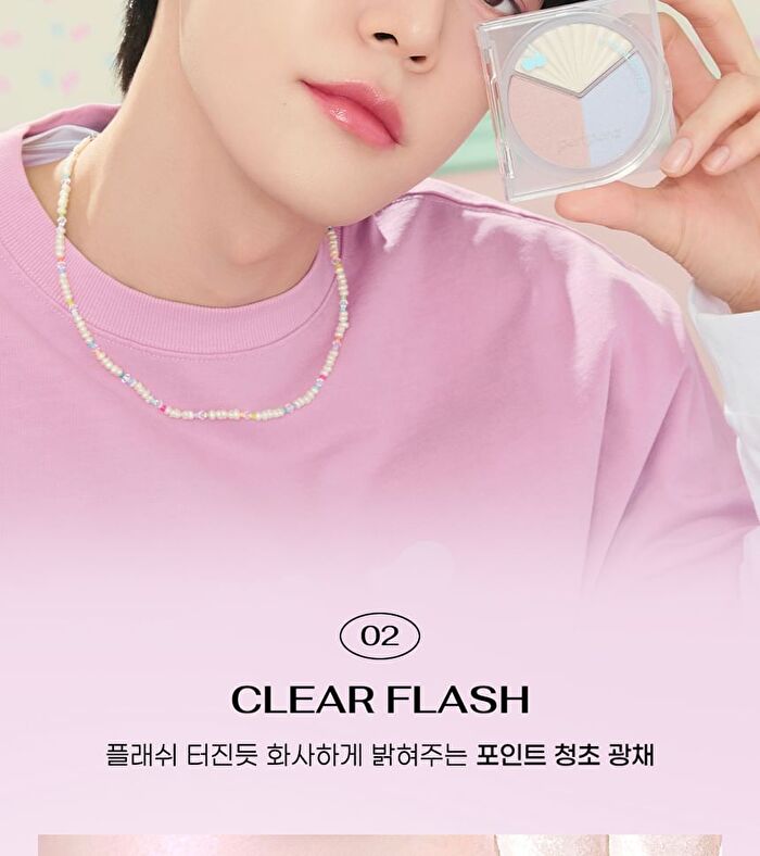 V Highlighter Soda Café Collection - 2 Colors - #02 Clear Flash