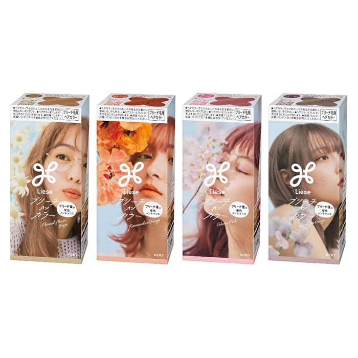 Liese Bleach On Color Bubble Hair Color Kit - Ranunculus Orange - 108ml