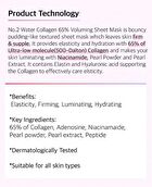 No. 2 Water Collagen 65% Voluming Sheet Mask - 33ml x 1 sheet