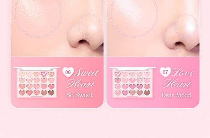 Mood Shadow Palette Sweet Heart Collection - 2 Types - #06 Sweet Heart