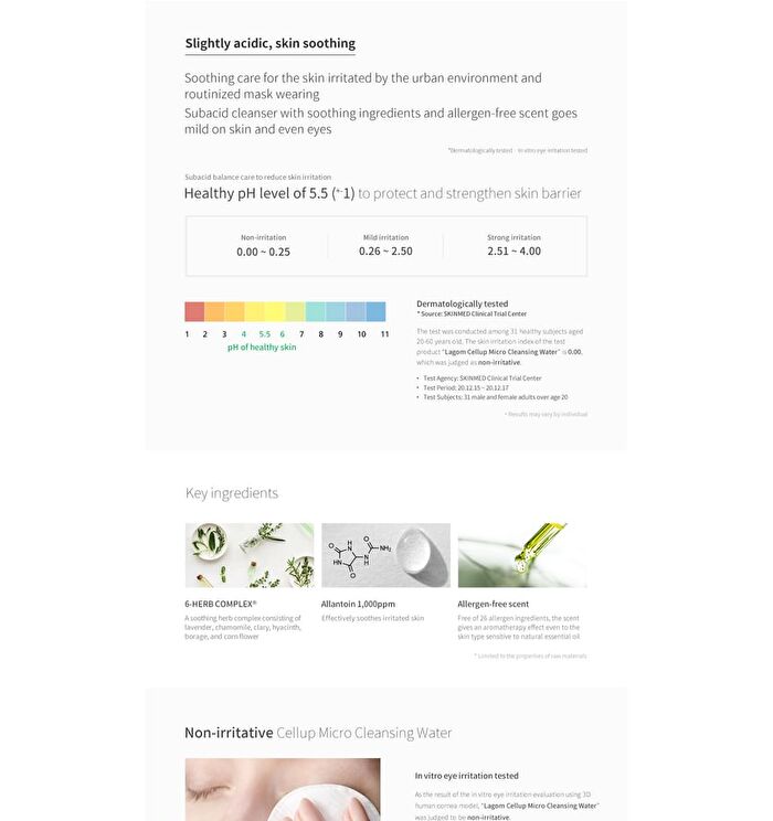 Lagom Cellup Micro Cleansing Water Mini - 100ml