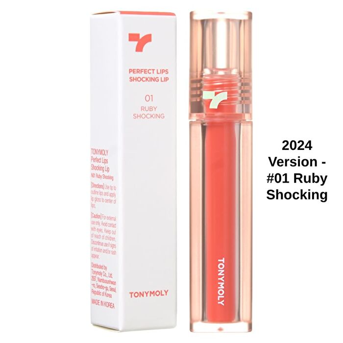 Perfect Lips Shocking Lip Tint - 14 Colors - 2024 Version - #02 Tomato Shocking