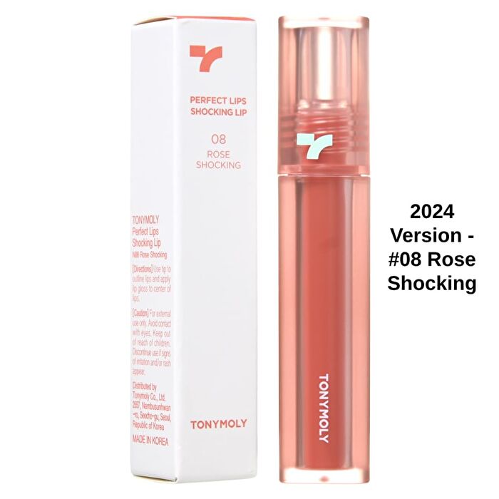 Perfect Lips Shocking Lip Tint - 14 Colors - 2024 Version - #08 Rose Shocking