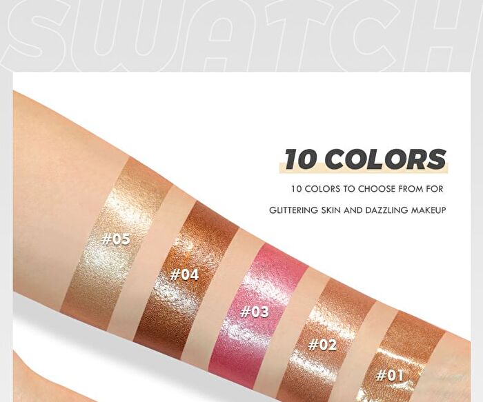 Crystal Liquid Highlighter & Blusher - 10 Colors - 07# - 8g