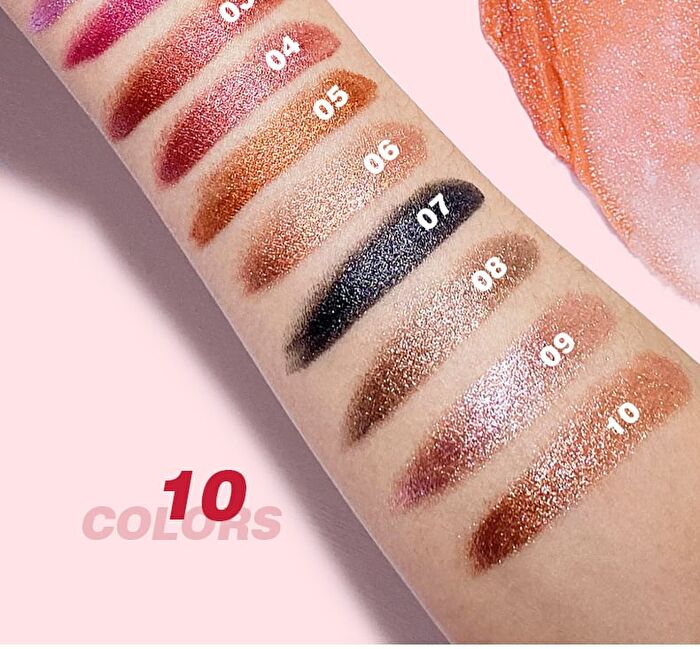 Shining Metallic Pearlescent Lipstick - 10 Colors - 05# - 3.5g