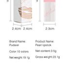 Shining Metallic Pearlescent Lipstick - 10 Colors - 05# - 3.5g