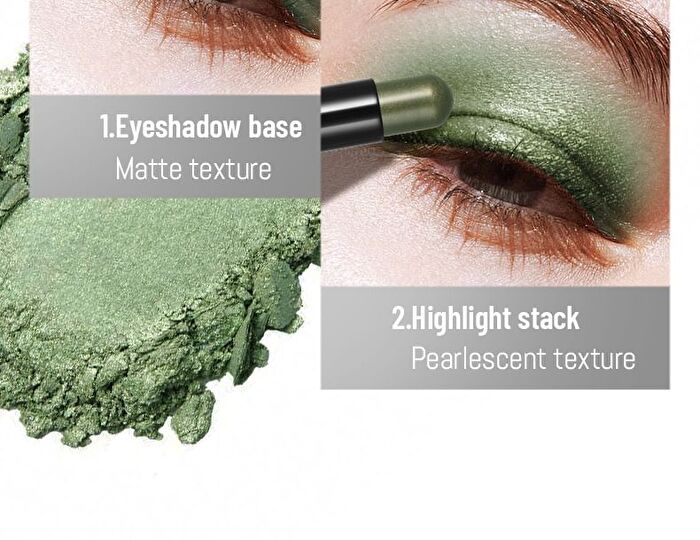 Dual-Ended Smokey Eyeshadow Stick - 6 Colors - 06# Black - 3.5g