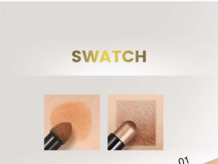 Dual-Ended Smokey Eyeshadow Stick - 6 Colors - 06# Black - 3.5g