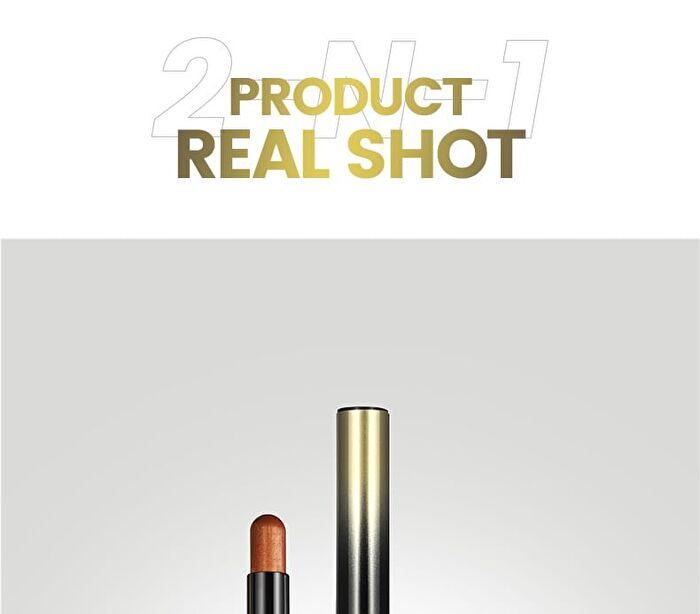 Dual-Ended Smokey Eyeshadow Stick - 6 Colors - 06# Black - 3.5g
