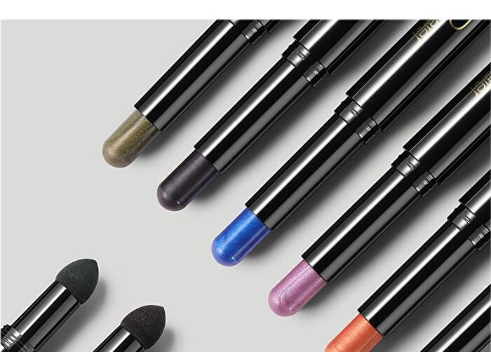 Dual-Ended Smokey Eyeshadow Stick - 6 Colors - 06# Black - 3.5g