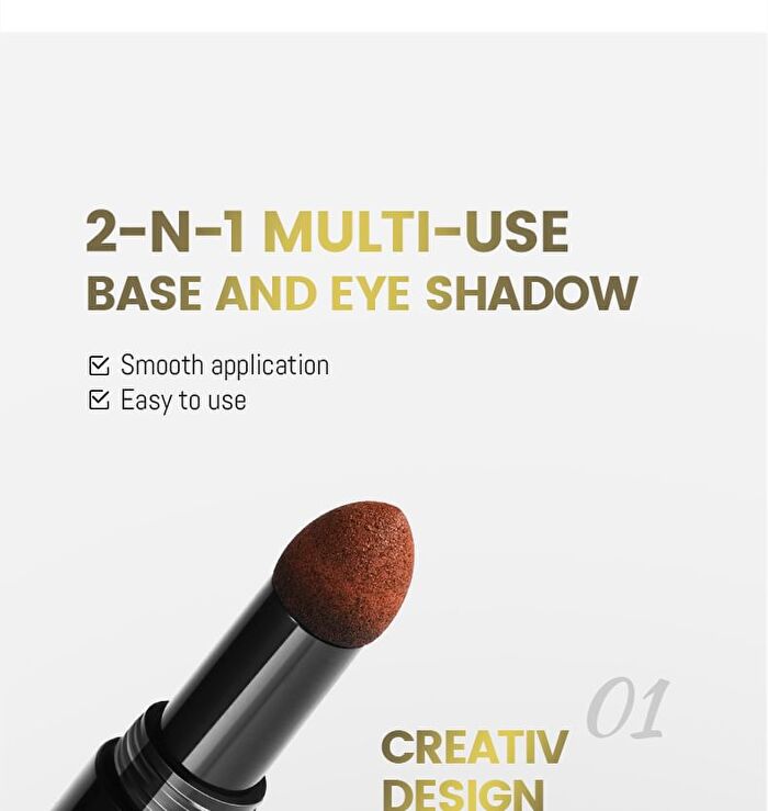 Dual-Ended Smokey Eyeshadow Stick - 6 Colors - 06# Black - 3.5g