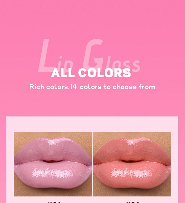 High-Pigment Plumping Lip Gloss - 14 Colors - 04# - 8g