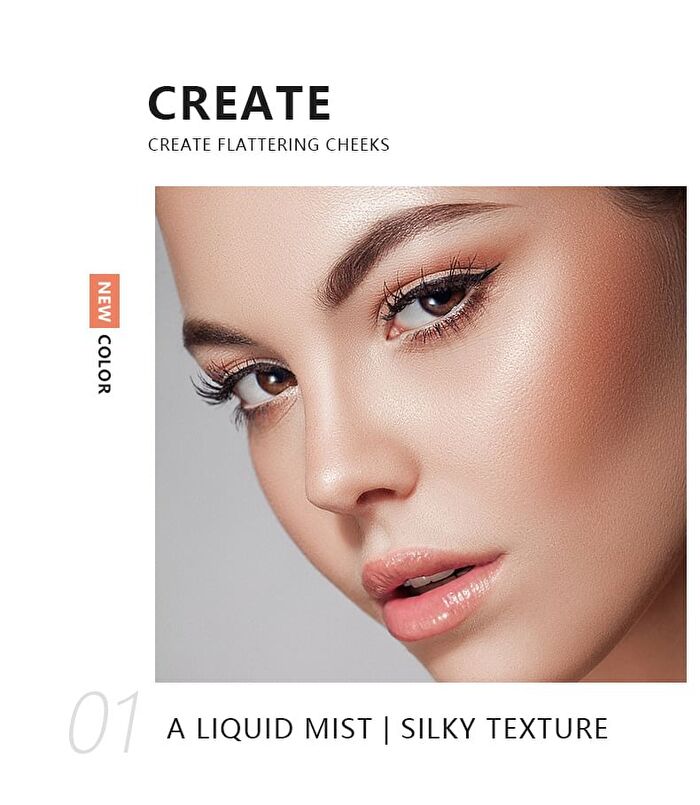 Silky Light Liquid Blush Set - 2 Types - 01# (6g x 5pcs)