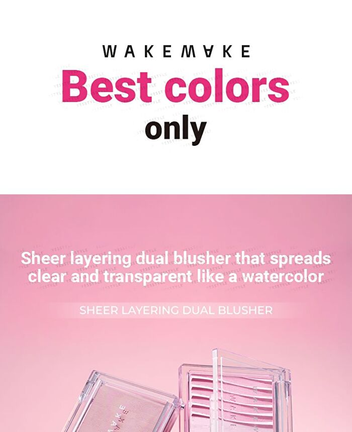 Wakemake Sheer Layering Dual Blusher - 7 Colors - #07 Tangerine Surf
