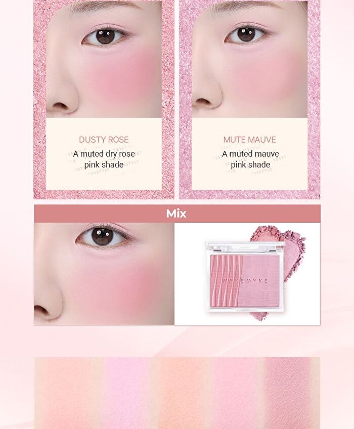 Wakemake Sheer Layering Dual Blusher - 7 Colors - #07 Tangerine Surf