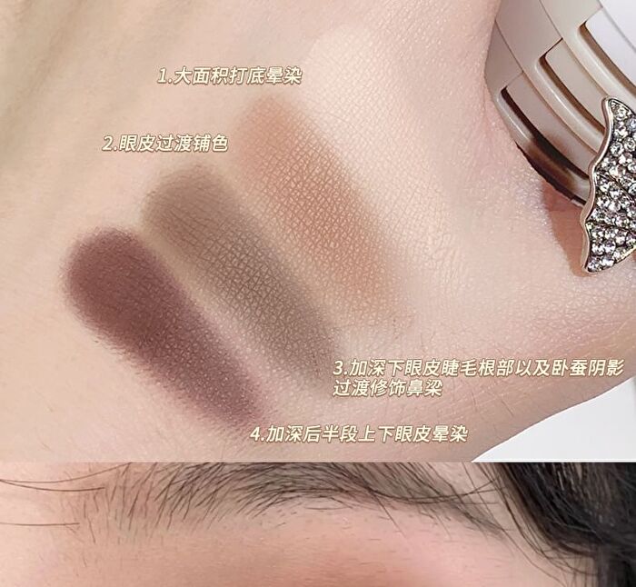Eyeshadow and Blush Palette - 3 Colors - #M3