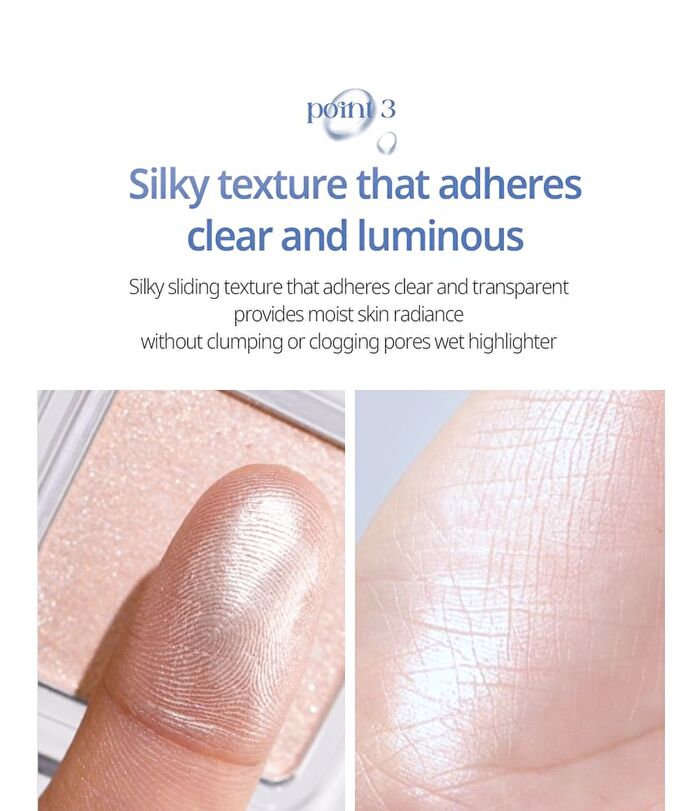 Pure Glash Highlighter - 4 Colors - #PK01 Mermaid