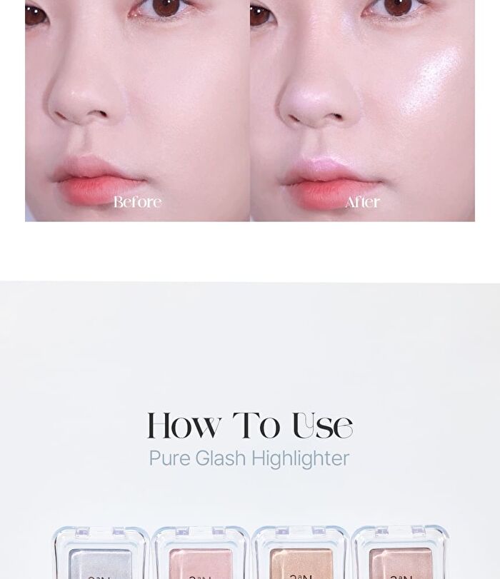 Pure Glash Highlighter - 4 Colors - #PK01 Mermaid