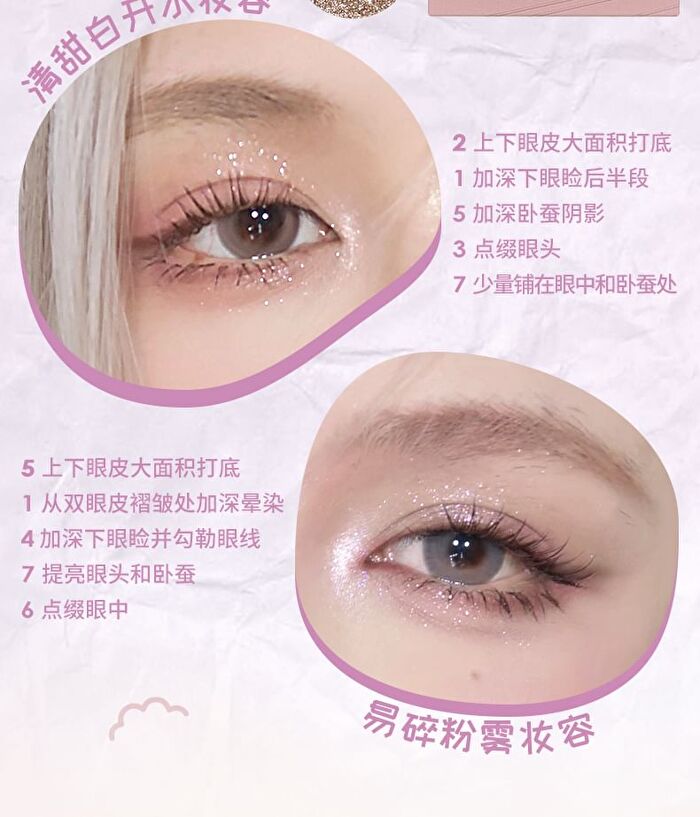Seven-Color Disk Eyeshadow Palette - 5 Types - 01# Omnipotent - 7.5g