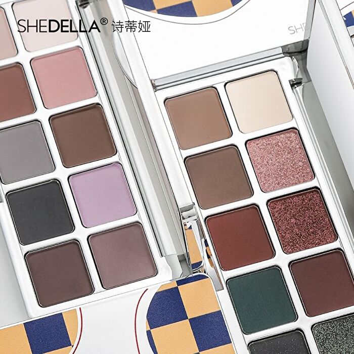 Shedella Matte Eyeshadow Palette - Dazzle Shades - #CB-201 - 10g