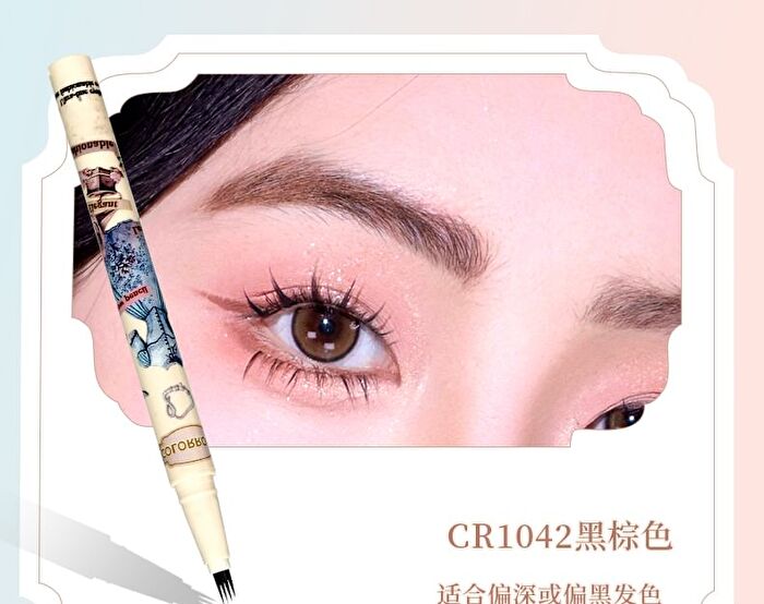 Colorrose Star Moon Four-Pronged Liquid Eyebrow Pencil - 3 Colors - CR1044# Light Brown - 600mg